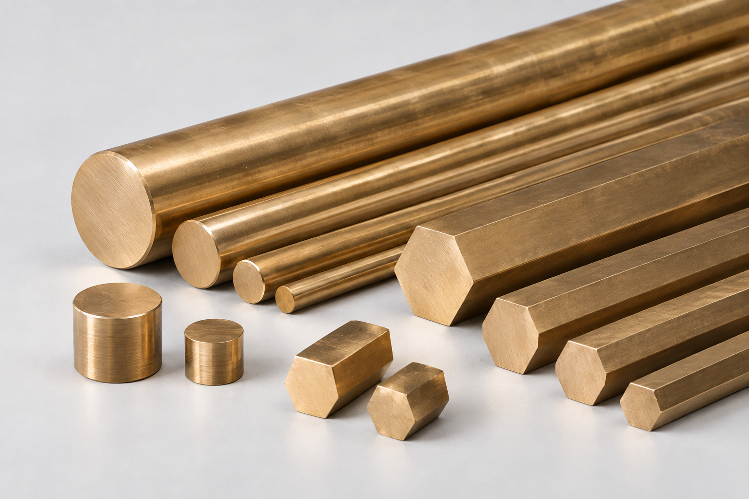 Barras de bronce